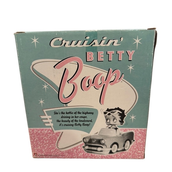 Betty Boop Cruisin Funko Wacky Wobbler Pink Car NIB - Picture 7 of 13